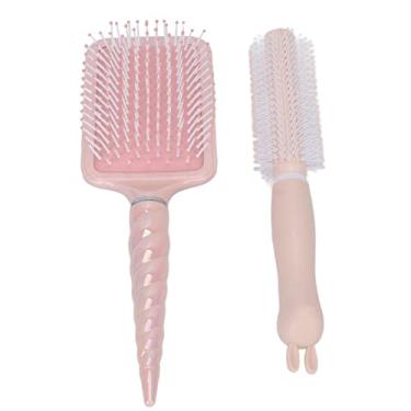 Imagem de Escova de cabelo, conjunto de escova de cabelo, escova de cabelo profissional, para salão de beleza, para homens, mulheres, massageador, escova redonda