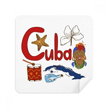 Imagem de Cuba National Symbol Landmark Pattern Glasses Cloth Screen Cleaner Suede Fabric 2 Pack