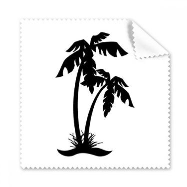 Imagem de Pano de limpeza de óculos de limpeza para tela do telefone Coconut Tree Black Beach 5 peças