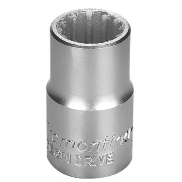 Imagem de Soquete Techdrive em Aço Cromo Vanádio 16 mm - Encaixe 1/2" Tramontina PRO Tramontina