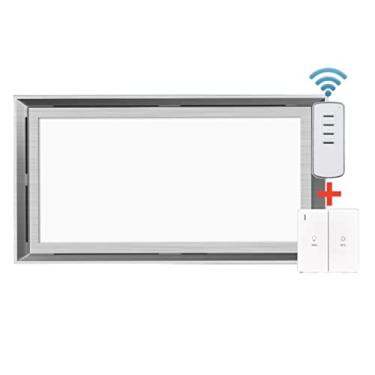 Imagem de Fã exausto Ventilador de ventilação com LED Iluminação, combo de iluminação de ventilação de teto integrado, 30 × 60 cm de alumínio de alumínio da cozinha de 60 cm Ventiladores de ventilação