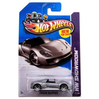 Imagem de Hot Wheels 2013-175 HW Showroom Porsche 918 Spyder SILVER 1:64 Scale