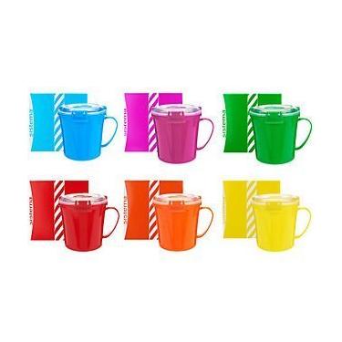 Imagem de Conjunto de 6 canecas de micro-ondas sortidas com caixas de presente