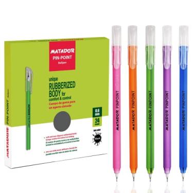Imagem de Caneta esferográfica Matador PIN-POINT, ponta fina (0,6 mm), tinta preta, 24 unidades