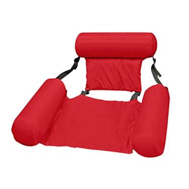 Imagem de PVC Summer Inflatable Foldable Floating Row Swimming Pool Water Hammock Air Mattresses Bed Beach Water Sports Lounger Chair (21)