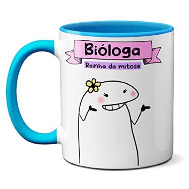 Imagem de Caneca Bióloga Rainha Da Mitose Sei Tudo Sobre A Vida (Azul)