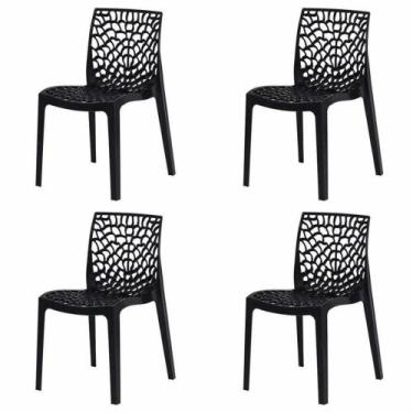 Imagem de Kit 4 Cadeiras De Mesa Sala Para Jantar Gruvyer Design - Cadeiras Inc