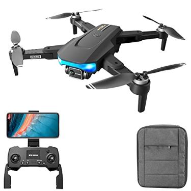 Imagem de drone rc,LS-38 GPS RC Drone com Câmera para Adultos Drone RC com Câmera 6K EIS Anti-vibração Gimbal Motor Brushless 5G Wifi Vídeo Aéreo FPV Quadcóptero Smart Follow Mode Pacote de mochila