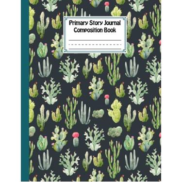 Imagem de Caderno de redação do diário de história primária: livro de redação do diário de história primária, nível de série K-2 desenhar e escrever, linha média pontilhada criativa... | Tamanho 21,5 cm x 28 cm, 120 páginas por Nikolai Vogel