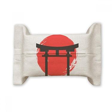 Imagem de Shinto Shrine Japan Torii Capa de papel para lenços faciais Bolsa de linho de algodão