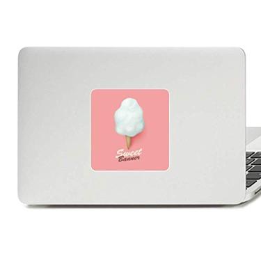 Imagem de Adesivo de vinil para laptop com cones de ovo sorvete e picolés para decoração de PC
