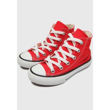 Tênis Converse Chuck Taylor All Star Infantil Preto Vermelho CK00020007 -  Menina Shoes