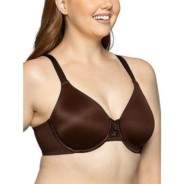 Imagem de Vanity Fair Sutiã redutor feminino Beauty Back Smoothing, minimiza a linha do busto até 3,8 cm, bojos não acolchoados até a altura, Cappuccino, 34H