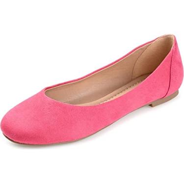 Imagem de Journee Collection Womens Kavn Flat with Classic Round Toe and Comfort Insoles, Fuchsia, 6