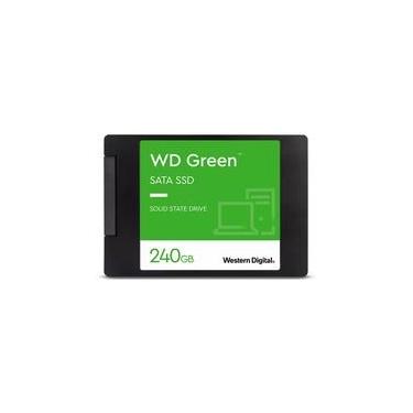 Imagem de SSD 240 GB WD Green, SATA, Leitura: 545MB/s e Gravação: 430MB/s - WDS240G3G0A