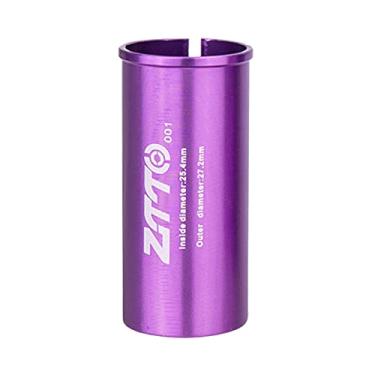 Imagem de Colaxi Adaptador de conversão de selim para selim com haste de selim para mountain bike acessórios para bicicleta de estrada, 27,2 a 25,4 mm