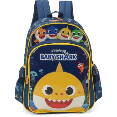 Imagem de Mochila de Costas Luxcel Baby Shark Azul