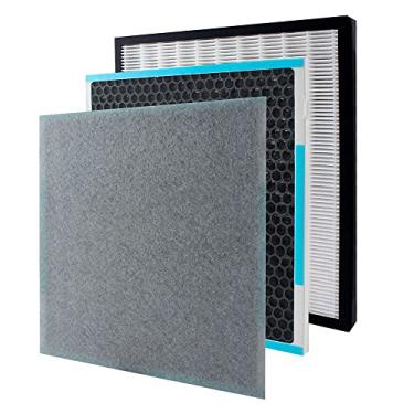 Imagem de InvisiClean Filtro de substituição HEPA/carvão ativado verdadeiro – Filtro genuíno para purificadores de ar InvisiClean Aura IC-5018 e Sensa IC-5120