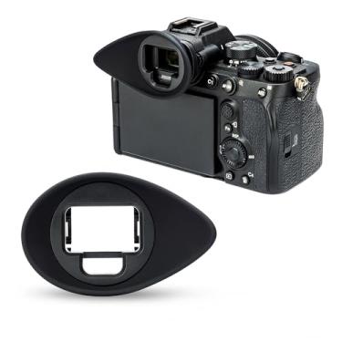 Imagem de [Versão grande] Ocular A7IV A7RV A9III A7SIII A1, visor de câmera para Sony Alpha A7M4 A7R5 A9M3 A7S3 A1, design oval de extensão rotativa 360, substitui Sony FDA-EP19 Eye Cup