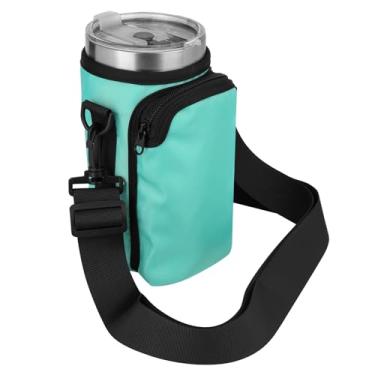 Imagem de Xxerciz Bolsa de transporte de garrafa de água para copo Yeti Rambler 890 ml, suporte para garrafa de água com alça ajustável, bolsa de transporte de copo acessórios para viagens ao ar livre
