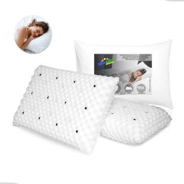 Imagem de Generic Travesseiro Magnético Anti Ronco Alivia Dor Coluna Ortopédico 35 cm x 55 cm
