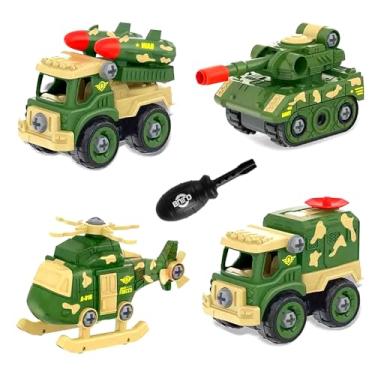 Imagem de Coleção Caminhões Tanque Guerra Helicóptero Monta e Desmonta