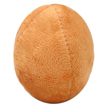 Imagem de Chewtoyo Brinquedo de pelúcia para dentição de filhotes: ovo de mastigar macio com infusão de sino engraçado para treinamento de dentes em casa, ao ar livre, cães pequenos, médios e grandes mordendo