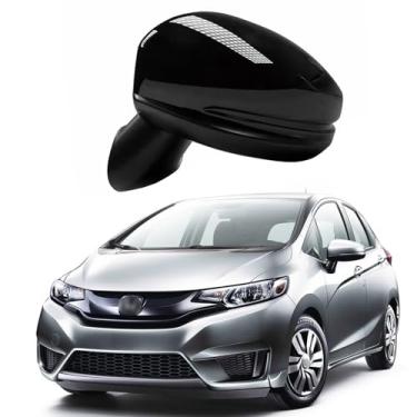 Imagem de Conjunto de espelho lateral do motorista adequado para HONDA FIT JAZZ 2015 2016 2017 acessórios de espelho retrovisor de carro substituição de espelho lateral sem luz de seta, sem dobramento elétrico