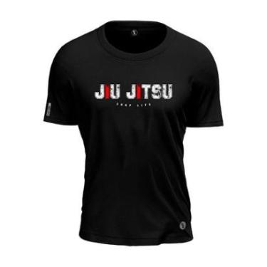 Imagem de Camiseta Algodão Jiu Jitsu Academia Treino Artes Marciais Shap LIfe-Unissex
