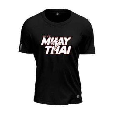 Imagem de Camiseta Muay Thai Style Shadow Shap Life Luta Lutador-Unissex