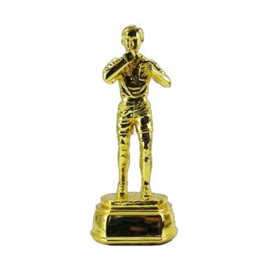 Imagem de LNGODEHO Troféu temático de árbitro de futebol de resina dourada, estilo de ação de apito de juiz, suporte personalizado para presente de fãs de campeões de futebol