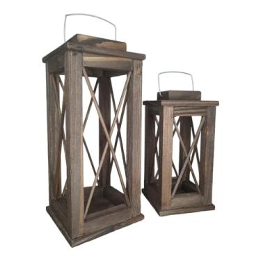Imagem de Conjunto Luminárias lanterna Marroquina com X (Palito X nos 3 lados)