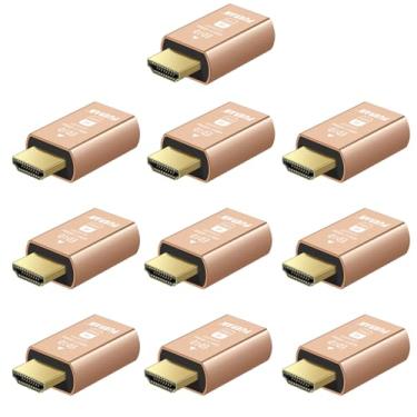 Imagem de FUERAN Plugue fictício HDMI 2.1 4K @ 120Hz Emulador de tela virtual, adaptador sem cabeça, adaptador de tela HDMI, suporta 3840x2160@120Hz, 1440P@120Hz, 1080P@120Hz, emulador EDID para GPU/desktop