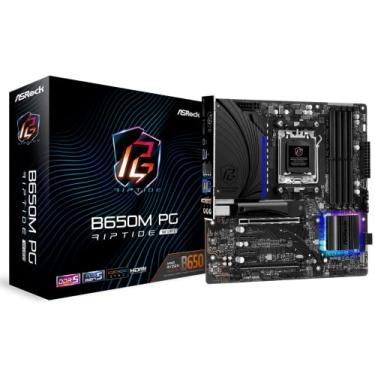 Imagem de ASRock B650M PG Riptide WiFi AMD Socket AM5 Ryzen Série 7000 Processadores Placa-mãe