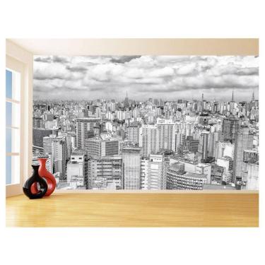 Imagem de Papel De Parede 3D Cidade São Paulo Prédios Céu 3,5M Ncd341