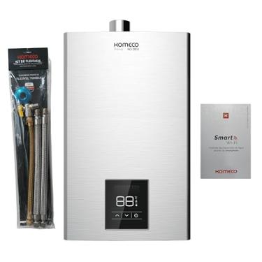 Imagem de Aquecedor De Água A Gás Komeco KO 21 DI PRIME GLP 21 Litros (INOX) Com Módulo Wi-Fi e Kit Ligação de 40 cm Original !