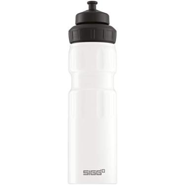 Imagem de SIGG - Garrafa de água esportiva branca - com tampa esportiva de 3 estágios - feita na Suíça - à prova de vazamento - leve - metal - livre de BPA - 740 ml