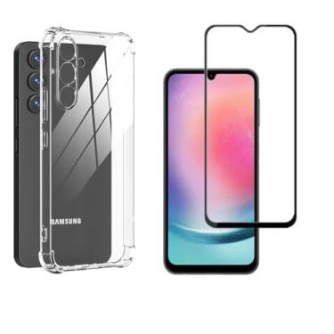 Imagem de Kit Capa Capinha Anti Impacto + Película Ceramica 9D Para Samsung Galaxy A24 / Galaxy A25
