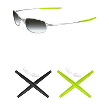 Imagem de Mryok — Protetor nasal de substituição para óculos de sol Oakley Square Wire 2 (2014), Green & Black, One Size