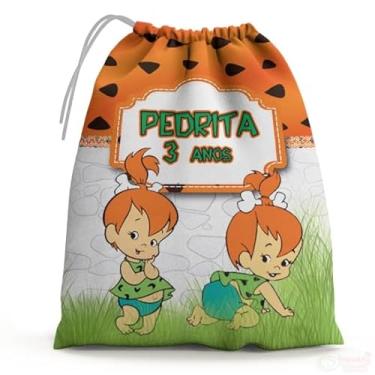Imagem de Sacolinhas Surpresa Personalizada Tecido Pedrita (Sacolinhas 15x20, Unidades, 10)