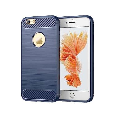 Imagem de Capas para iPhone 6S Plus.Caso básico,Botão de pressão flexível / 360 ° Proteção completa,Anti-fingerpirnts