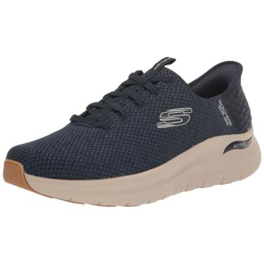 Imagem de Skechers Tênis masculino Arch Fit 2.0 Look Ahead Hands Free Slip in, Azul marino, 41