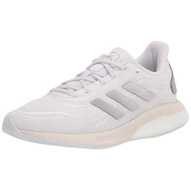 Imagem de Tênis de corrida Adidas Supernova, White/Silver/Chalk White, 7 Big Kid