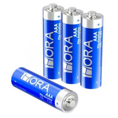 Imagem de Pilha Alcalina AAA 1Hora, Pacote com 4 unidades 1.5V Alto Desempenho Condutividade Superior Produto Não Recarregável
