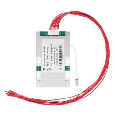 Imagem de Bisida Placa de proteção PCB 8S BMS 25,6V 80A Lifepo4 Sistema de gerenciamento de bateria com fio de equilíbrio e NTC, dez proteções funcionais, porta comum, para bateria Lifepo4 (8S 25,6V 80A)