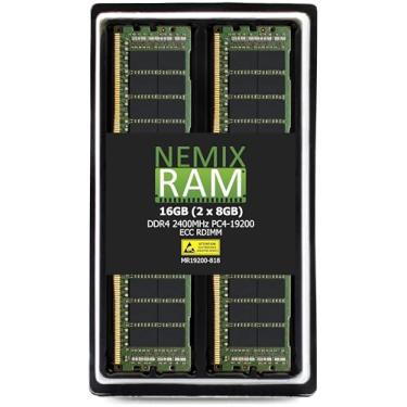 Imagem de NEMIX RAM Kit de memória de servidor registrado 16GB (2X8GB) DDR4 2400MHZ PC4-19200 1Rx8 1,2V 288-PIN ECC RDIMM