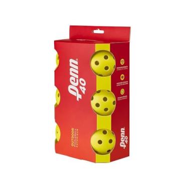 Imagem de Penn 40 bolas para picleball ao ar livre – sensação mais macia para jogos recreativos e clubes – Aprovada pela USAPA, pacote com 6