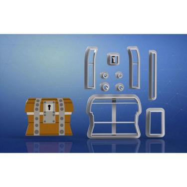 Imagem de Cortador Fortnite Baú Modular Tamanho 5cm