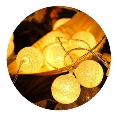 Imagem de Luminária Cordão Led 15 Bolas Bivolt - Novidade Brasil