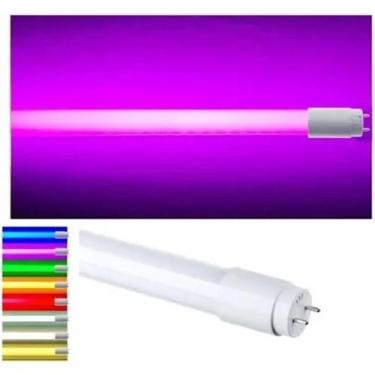 Imagem de Kit com 10 Tubulares DE Led 10w 60cm COLORIDAS- CTB, Rosa